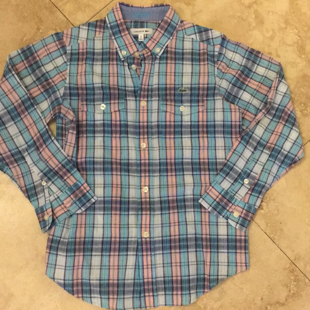 Lacoste Linen button down for boys